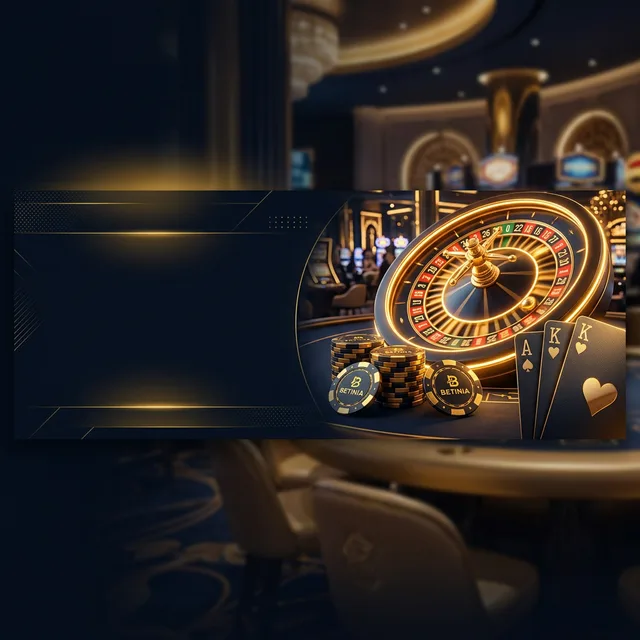 Betinia kasino hjemmeside interface med spiludvalg